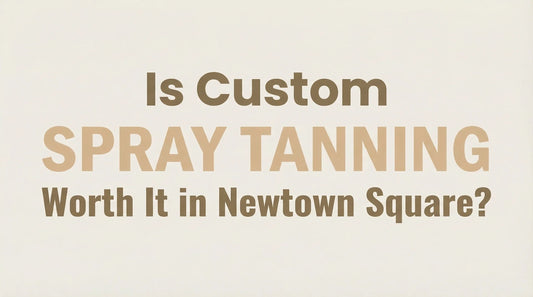 Custom spray tan at Isla Studio + Hair Co., Newtown Square PA