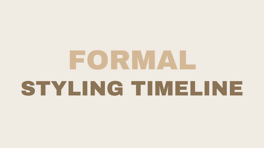 Formal hair and makeup timeline for prom and black-tie events at Isla Studio + Hair Co., Newtown Square PA